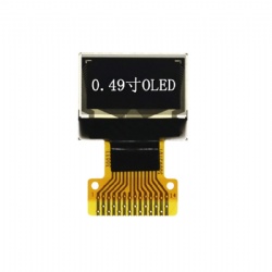 0.49 inch OLED display, 64x32 dots, SSD1306, Mono White